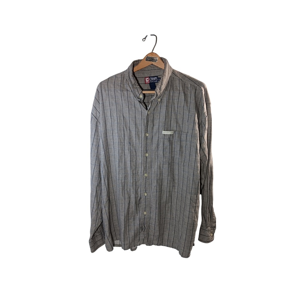 Chaps Ralph Lauren XXL/XXG Plaid Herringbone Button Down Shirt